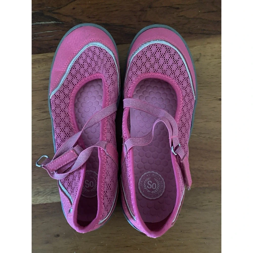 SO Youth Girls Sz 2 Mary Jane Water Shoes Pink !!